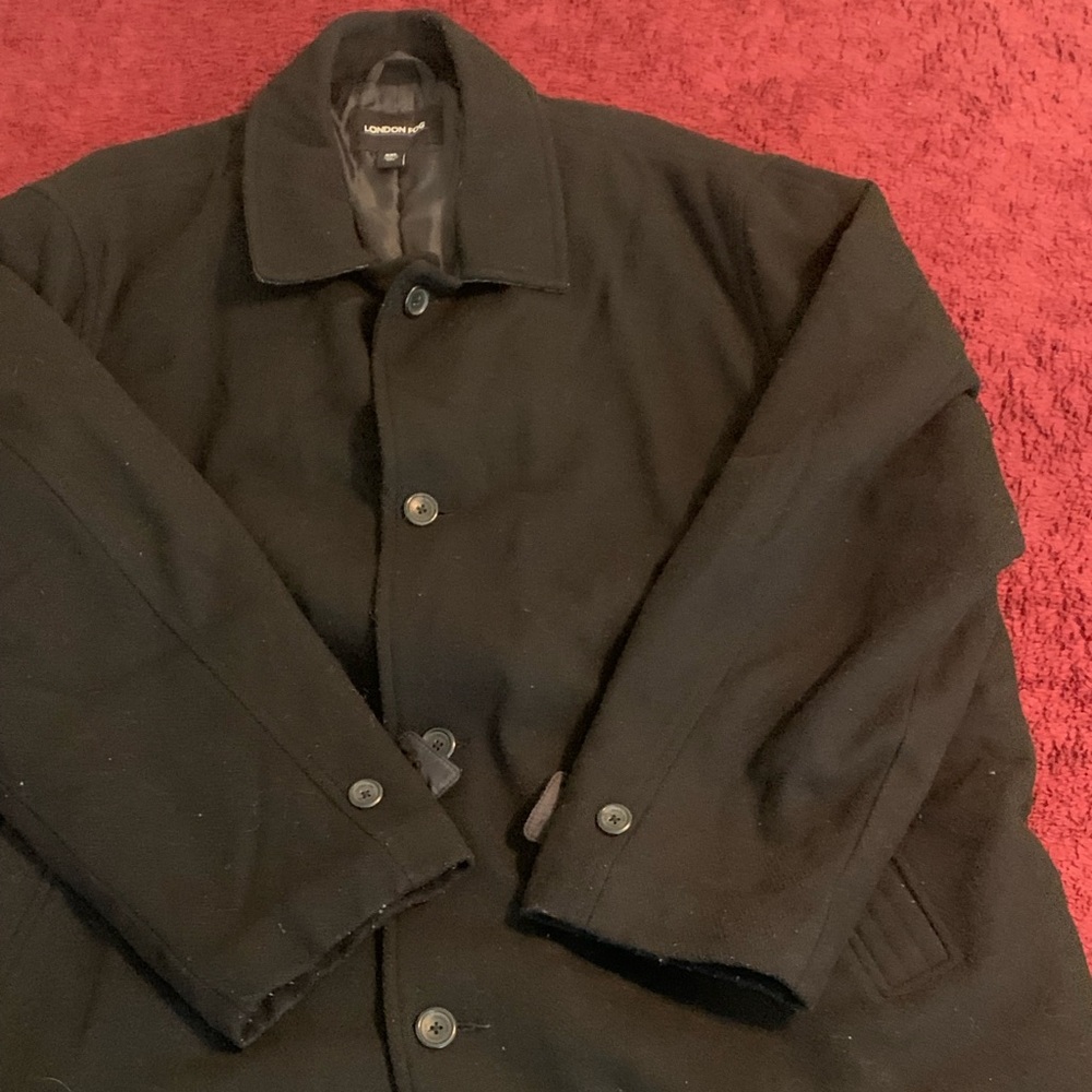 Black London Fog coat XXL